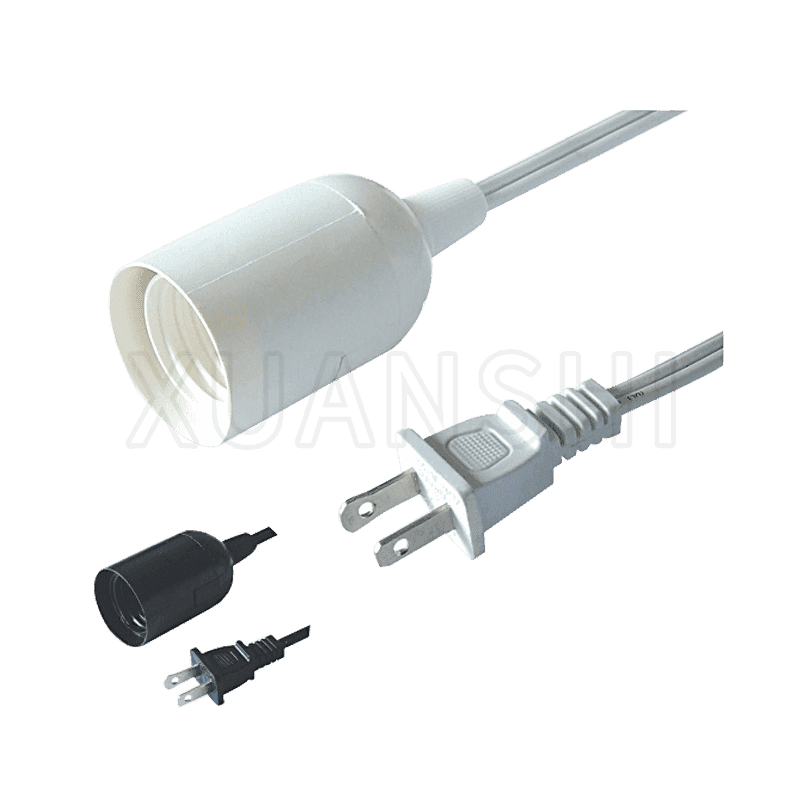 Soicéad lampa E26 agus corda cumhachta JL-23, E26